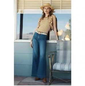 Anthropologie Flutter Sleeve Top